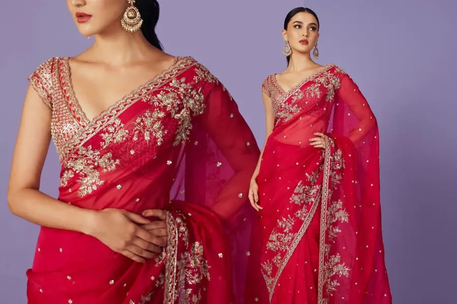 Sai Pallavi channels Sita’s grace in a hot pink saree at ‘Ramayana’ premiere