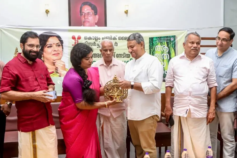 വയലാർ അവാർഡ് ജേതാവ് ഡോ. ആർ. രാജശ്രീക്ക് കൊല്ലത്ത് സ്വീകരണം