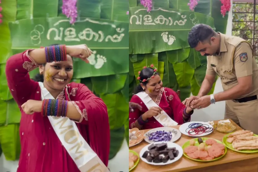 Viral video shows police station hosting Valakappu for pregnant CPO
