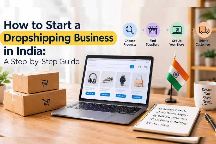 How to Start a Dropshipping Business in India: A Step-by-Step Guide