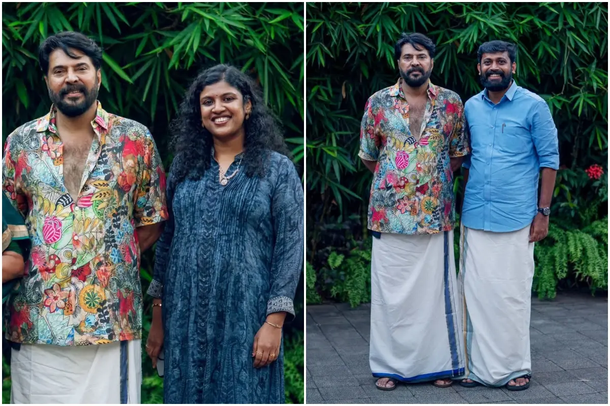 ചിന്താ ജെറോമും മമ്മൂട്ടിയും, എം. വിജിന് മമ്മൂട്ടിക്കൊപ്പം | Photo: Facebook/ Dr. Chintha Jerome, M Vijin MLA