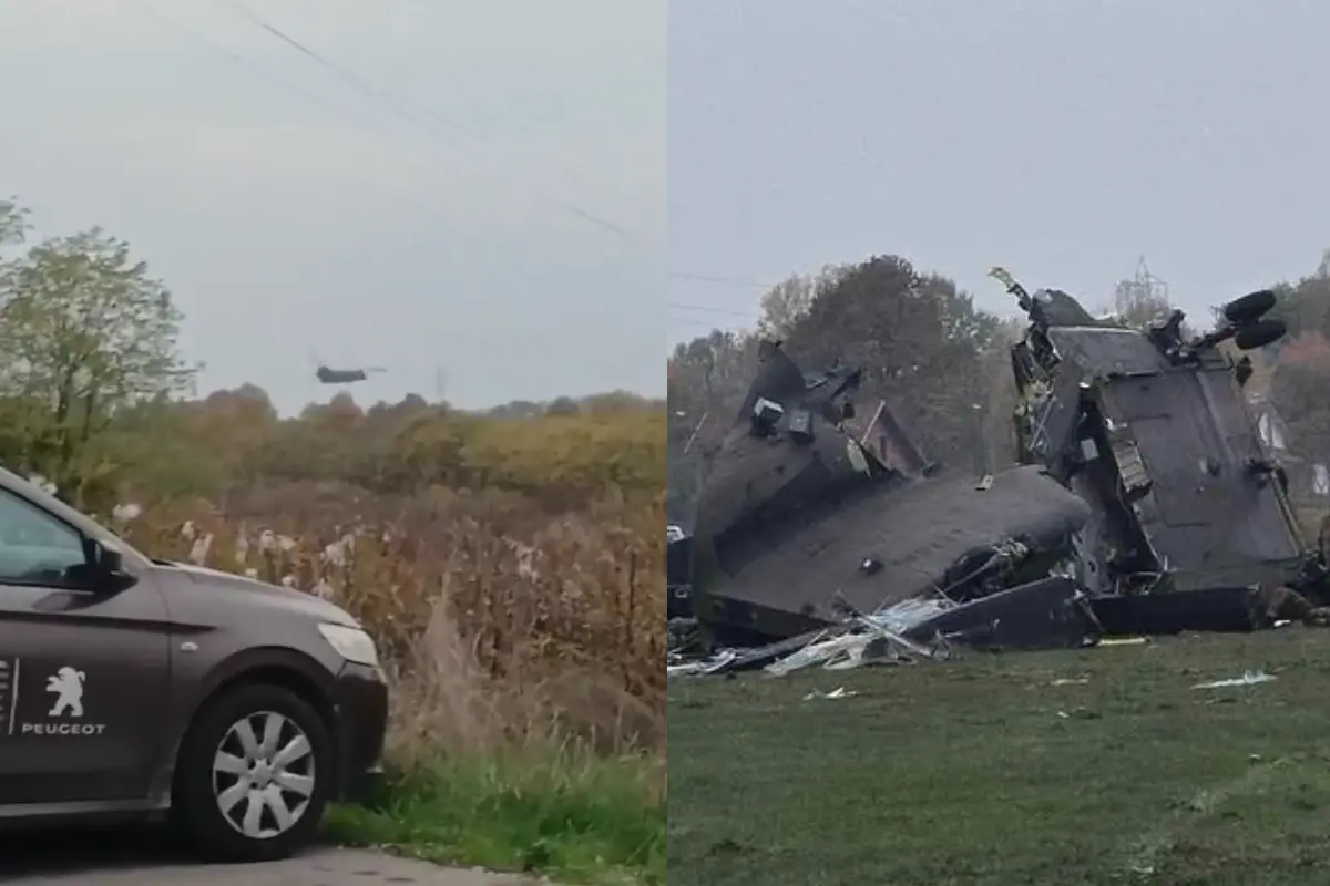 The Italian CH-47 Chinook helicopter, operated by the European Union Force (EUFOR), crashed near the town of Brcko