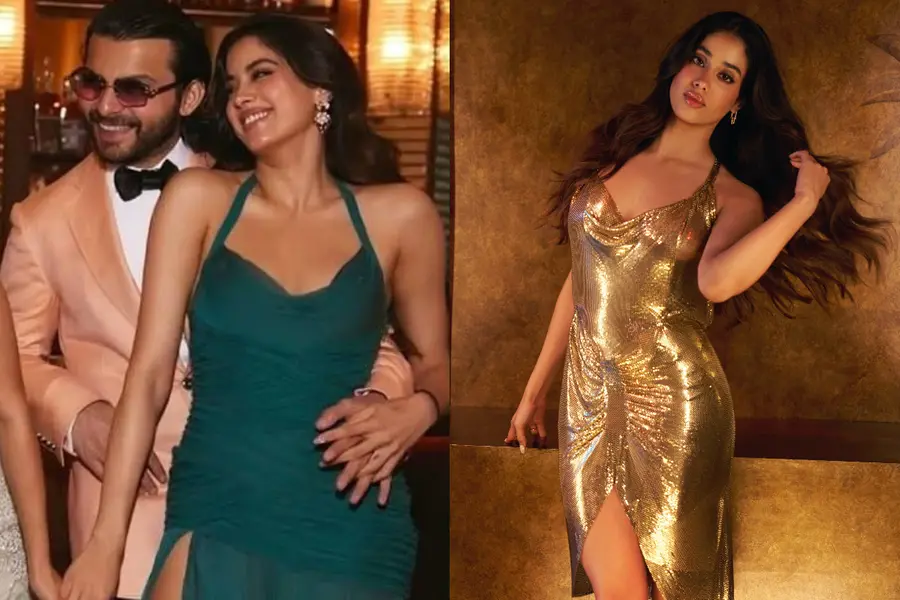 ‘My Goddess’: Shikhar Pahariya has a cheeky reaction to Janhvi Kapoor's gold Koffee with Karan look