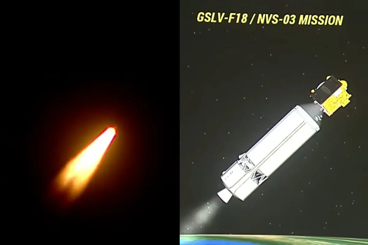 Visuals shared by ISRO