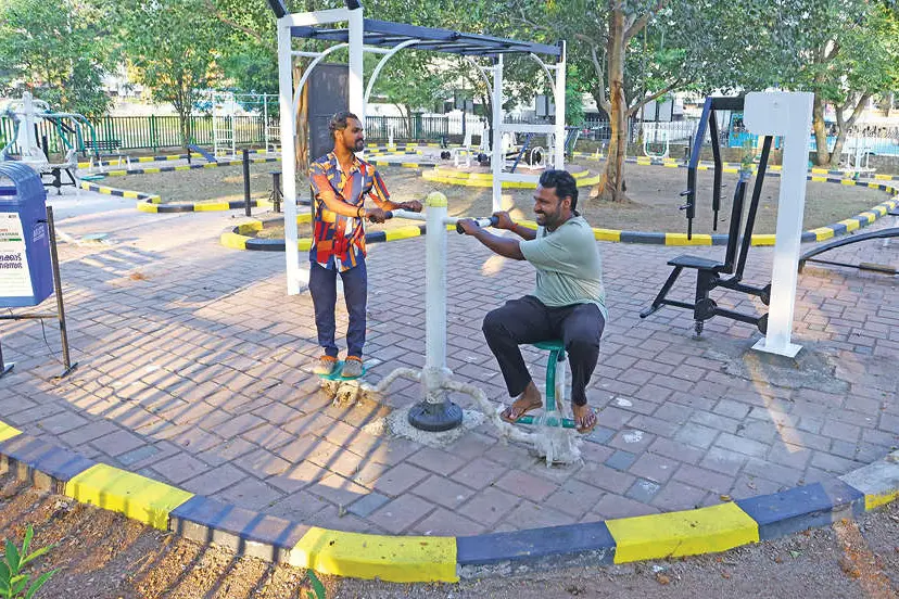 കോട്ടമൈതാനത്തെ ഓപ്പൺ ജിംനേഷ്യം നവീകരിച്ചു