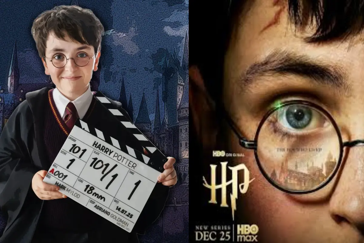Dominic McLaughlin as Harry Potter in the new poster for HBO's 'Harry Potter and the Philosopher's Stone'.