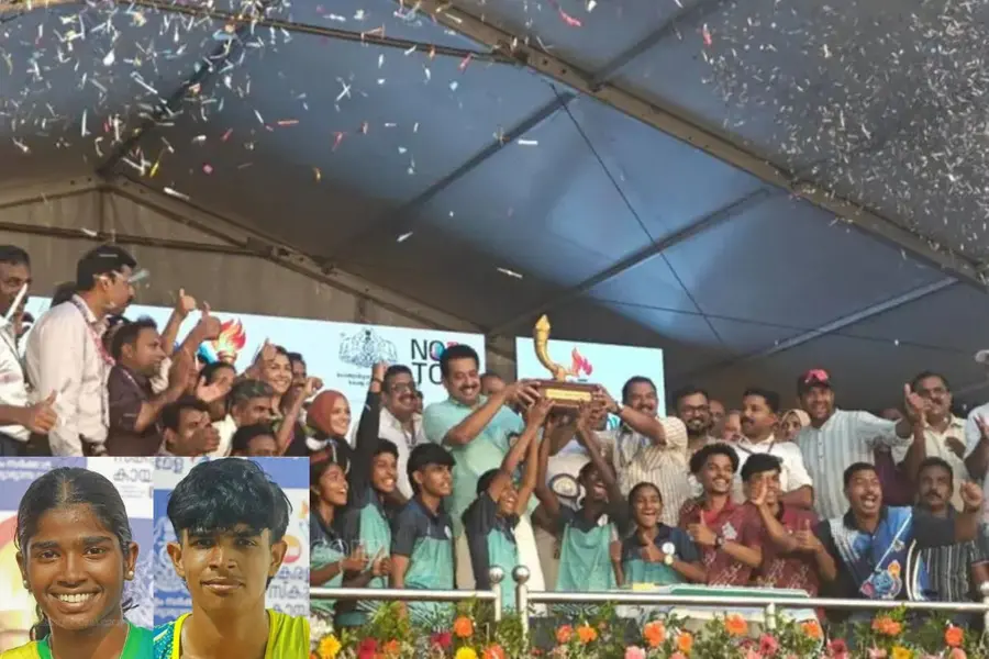 Gold cup presentation ceremony; Anamika Ajesh and Srihari Karikkan | Photos: Mathrubhumi
